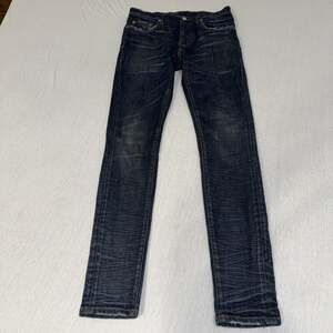 Purple Brand Men Jeans P001 Skinny Fit Size 29 x 32 in Blue Whiskering Denim EUC